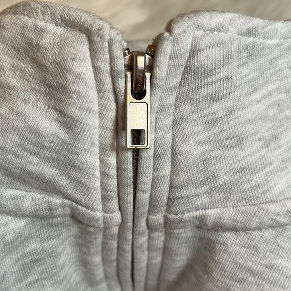GARAGE Light Gray Cropped Pullover Sweatshirt - Picture 2 of 14